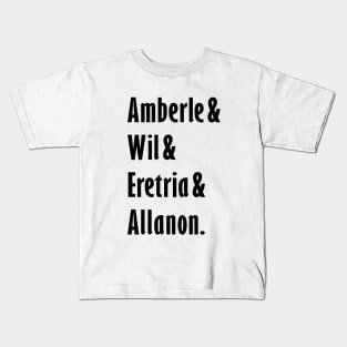 The Shannara Chronicles - Amberle & Wil & Eretria & Allanon Kids T-Shirt